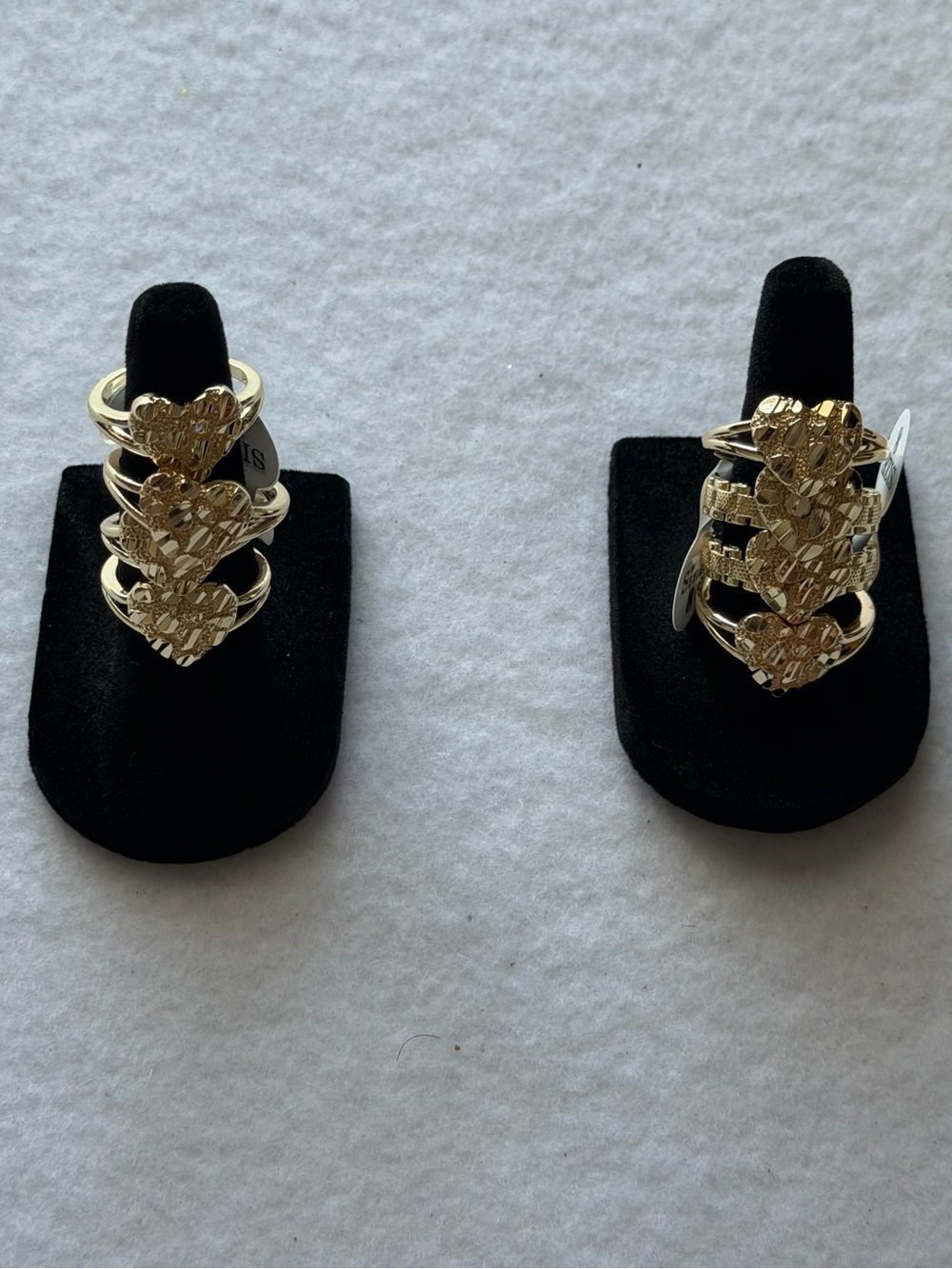 Gold Heart Nugget Ring - Women Jewelry